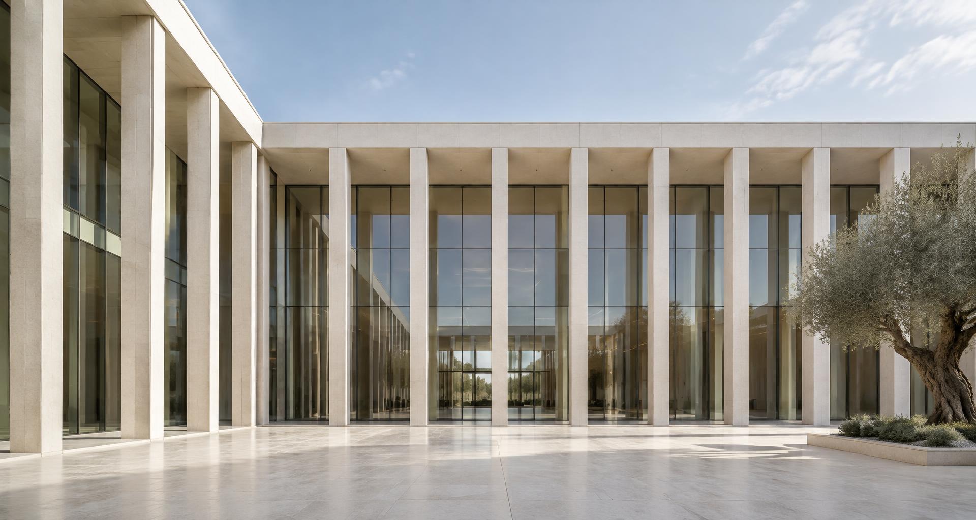 Architecture contemporaine aux lignes épurées — visuel d’ambiance